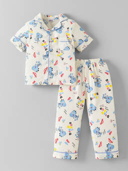 Hopscotch - All Over Print Shirt And Pajama T-Shirt And Pajama