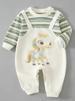 Hopscotch - Striped Romper