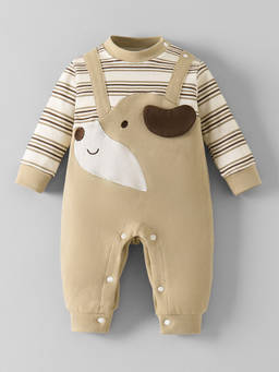 Hopscotch - Puppy Applique Cotton Romper