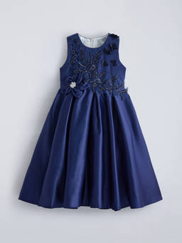 Hopscotch - Floral Applique Beaded Gown