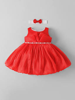 Hopscotch - Pearl Floral Applique Dress