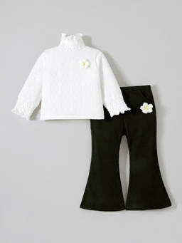 Hopscotch - Floral Applique Pant Set