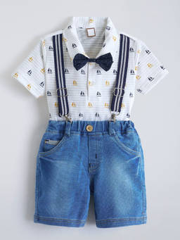 Hopscotch - All Over Print Shirt And Shorts Formal Set
