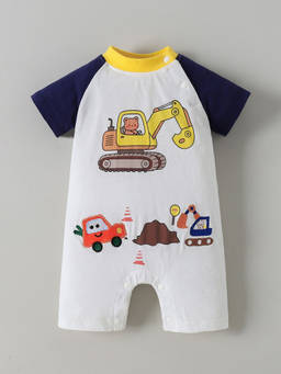 Hopscotch - Vehicle Applique Romper