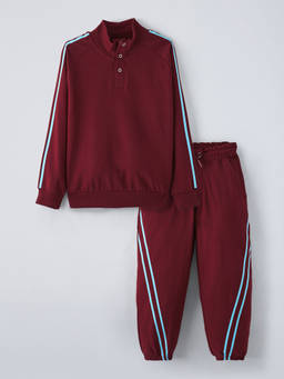 Hopscotch - Striped Pure Cotton Jogger Set