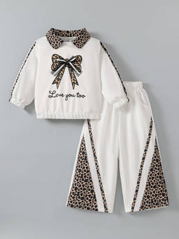 Hopscotch - Bow Applique Pant Set
