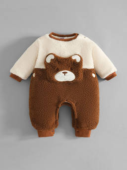 Hopscotch - Teddy Applique Textured Romper