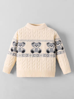 Hopscotch - Teddy Bear Textured Sweater