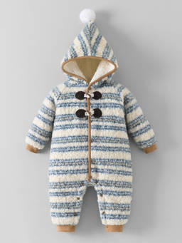 Hopscotch - Pom Pom Hooded Romper