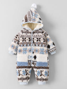 Hopscotch - Hooded Pom Pom Romper