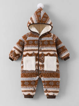 Hopscotch - Textured Hooded Romper