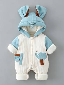 Hopscotch - Lh-25241Footies And Romper Blue