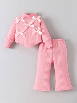 Hopscotch - Bow Applique Pant Set