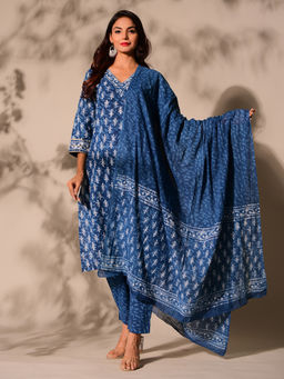 DIMPLE DESIGN STUDIO - Indigo Suit (Set of 3)