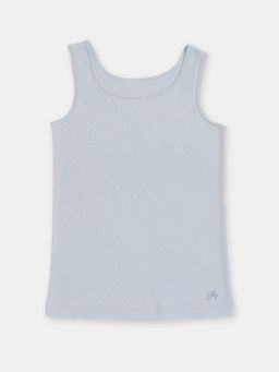 Jockey - SG02 Girls Super Combed Cotton Rib Solid Inner Tank Top-Sky Way