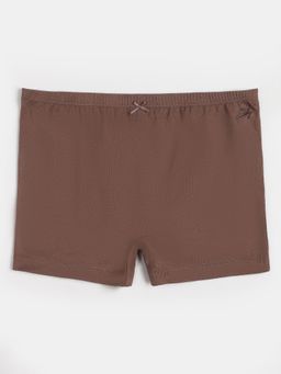 Jockey - SG08 Girls Super Combed Cotton Elastane Shorties-Deep Taupe