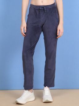 Sweet Dreams - Women Navy Blue Solid Pyjama