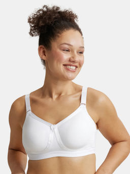 Jockey - 1252 Wirefree Non Padded Cotton Elastane Everyday Bra - White
