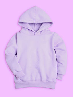 Nusyl - Unisex Lilac Solid Hoodies