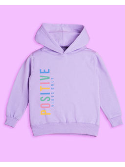 Nusyl - Unisex Lilac Positive Printed Hoodies