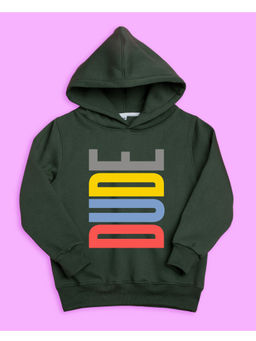 Nusyl - Unisex Olive Dude Printed Hoodies