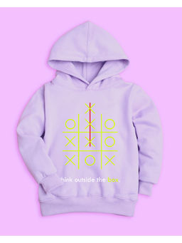 Nusyl - Unisex Lilac Zero Cross Printed Hoodies