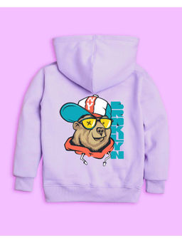 Nusyl - Unisex Lilac Dog Printed Hoodies