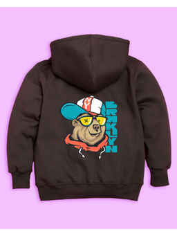 Nusyl - Unisex Brown Dog Printed Hoodies