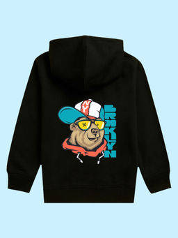 Nusyl - Unisex Black Dog Printed Hoodies