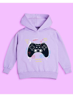 Nusyl - Unisex Lilac Game Printed Hoodies