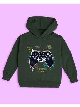 Nusyl - Unisex Olive Game Printed Hoodies