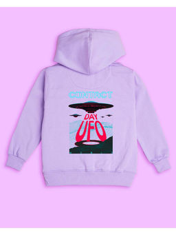 Nusyl - Unisex Lilac Space Printed Hoodies