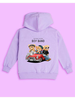 Nusyl - Unisex Lilac Teddy Bear Hoodies