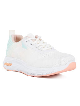 London Rag - Off White & Blue Synthia Contrasting Chunky Sneakers