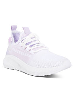 London Rag - White & Purple Knitted Chunky Sneakers