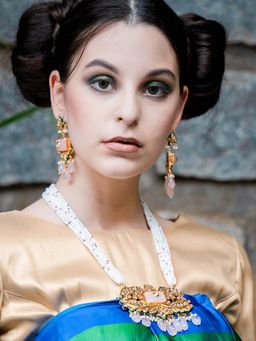 Odette - Multi-Color Mixed Metal Detailing Jewellery Set