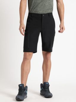 WILDCRAFT - Men Hiking Regular Fit Nylon Fabric Anti Odor Shorts-Black