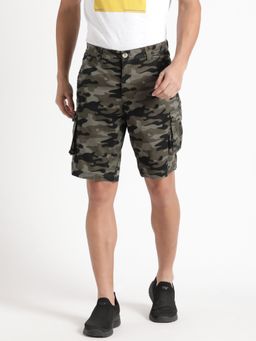WILDCRAFT - Safara 6 Pocket Cargo Short Camo-Olive