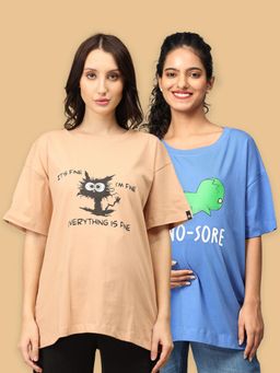 The Mom Store - Oversized Mumma T-Shirts (Pack of 2)