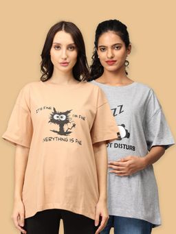 The Mom Store - Oversized Mumma T-Shirts (Pack of 2)
