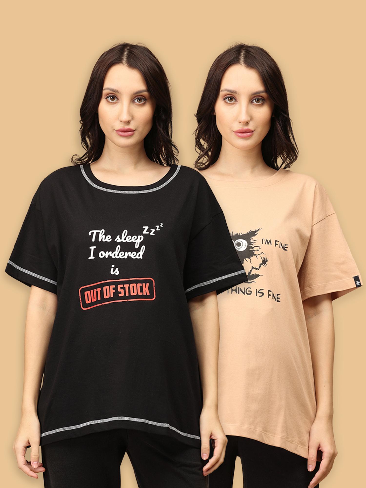 Oversized Mumma T-Shirts (Pack of 2)-image-9