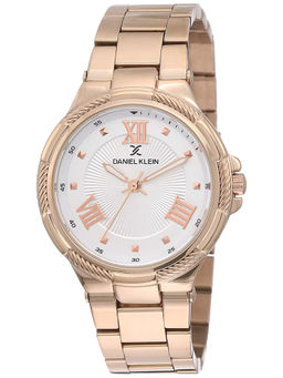 Daniel Klein - Silver Premium Round Dial Analog Watch For Women - DK12086 - 2