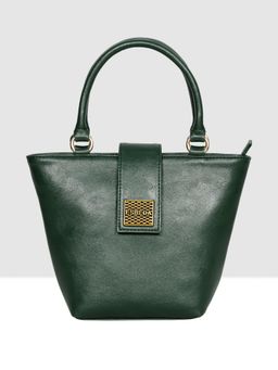ESBEDA - Green Structured Top Handle Handbag