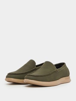 Styli - Men Olive Classic Slip-On Loafers