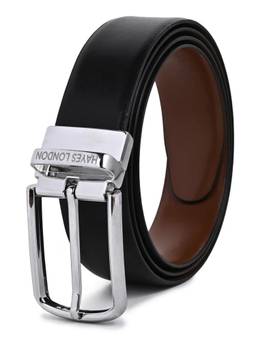 HAYES LONDON - Men's Italian Leather Reversible Belt