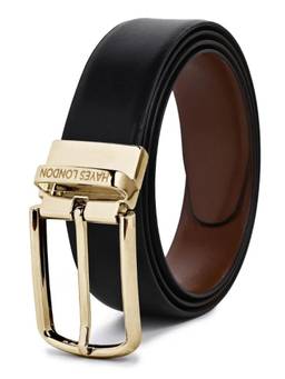 HAYES LONDON - Men's Italian Leather Reversible Belt