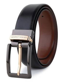 HAYES LONDON - Men's Italian Leather Reversible Belt