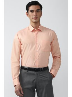 Peter England - Men Peach Regular Fit Formal Shirt