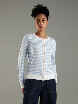 Tommy Hilfiger - White Regular Fit Cotton Cardigan