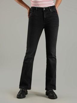 Tommy Hilfiger - Black Bootcut Fit Mid Rise Jeans